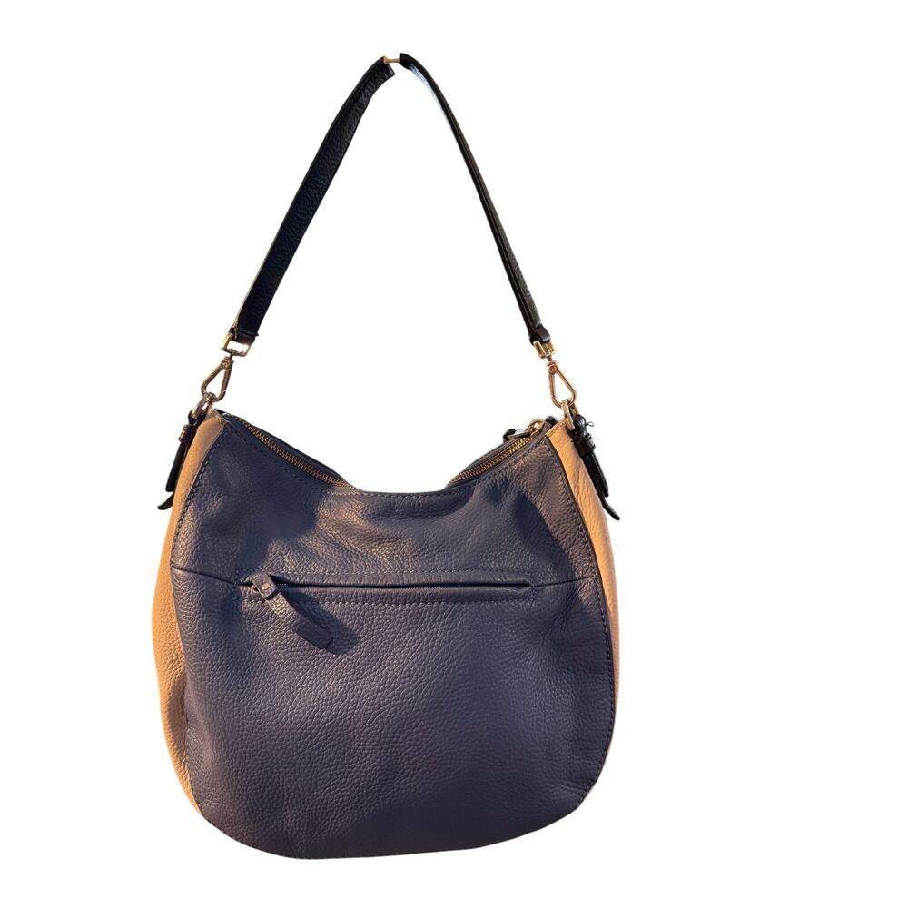 Kate Spade Jackson St., Miley hobo bag in blue ivory and black pebble leather - Picture 2 of 11